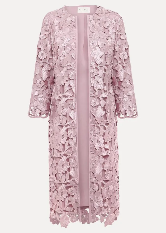 Tallula Lace Coat Pink Women Phase Eight Jackets