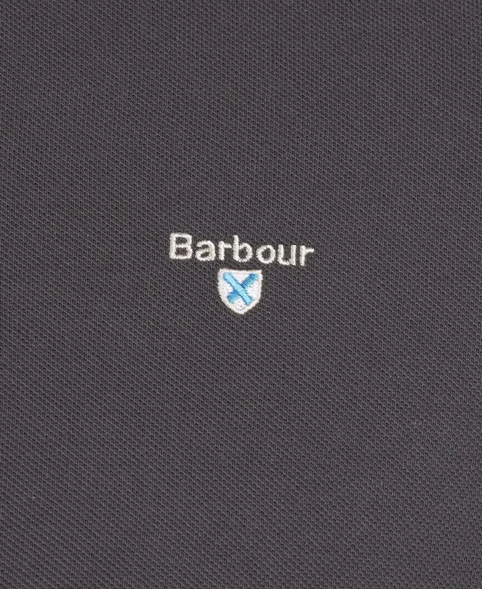 Tartan Pique Polo Shirt Dk Bordeaux Men Barbour Polo Shirts