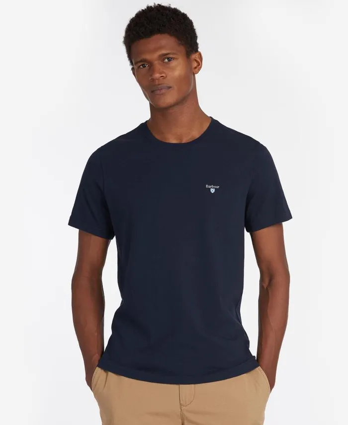 Tartan Sports TShirt White Men Barbour TShirts