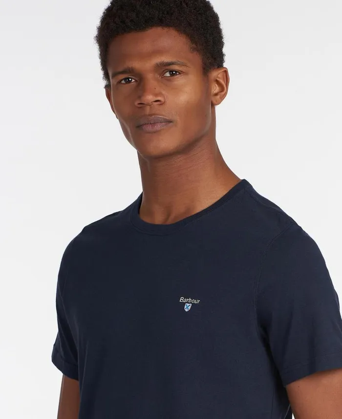 Tartan Sports TShirt White Men Barbour TShirts