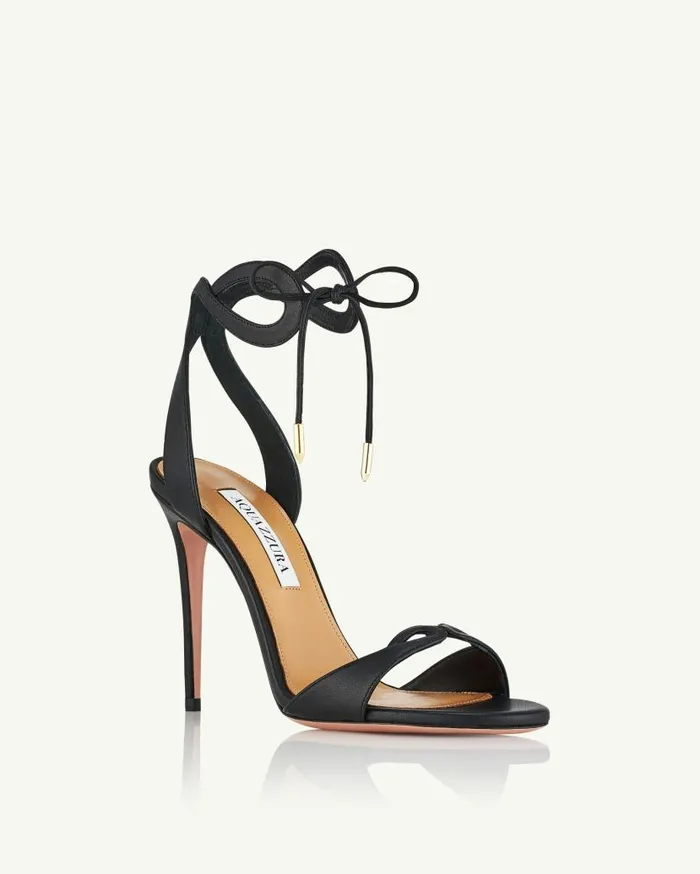 Tessa Sandal 105 Black Women Aquazzura Sandals