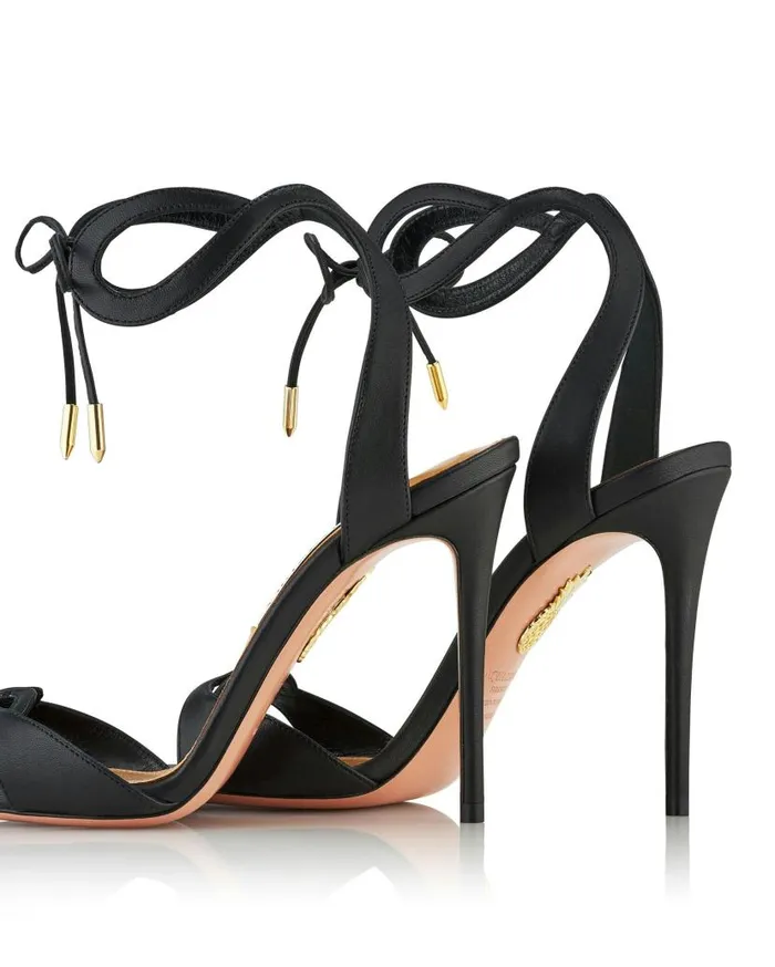 Tessa Sandal 105 Black Women Aquazzura Sandals Tessa Sandal 105 Black Women Aquazzura Sandals