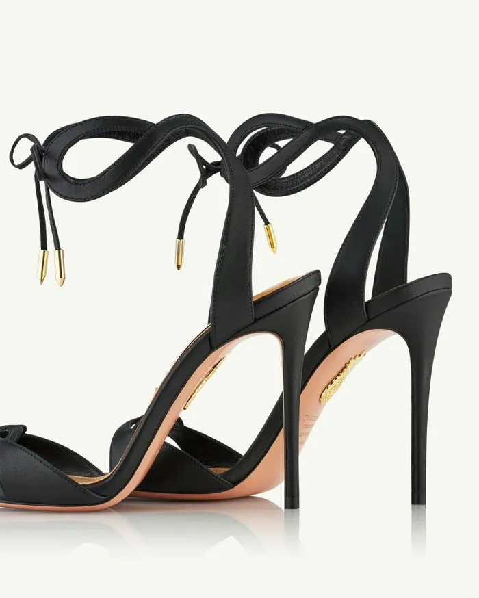 Tessa Sandal 105 Black Women Aquazzura Sandals Tessa Sandal 105 Black Women Aquazzura Sandals