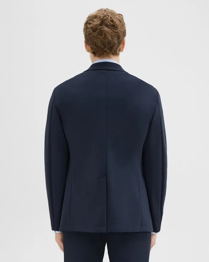 Theory Blazers Jackets Clinton Blazer In Precision Ponte Baltic 8211 Men