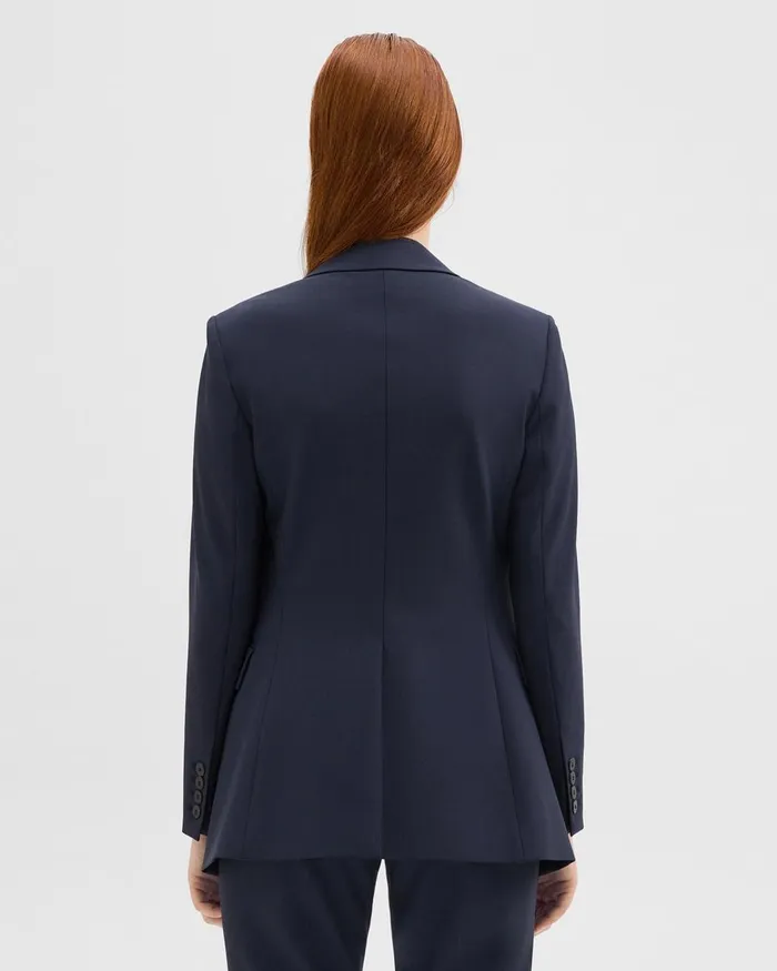 Theory Blazers Jackets Etiennette Blazer In Good Wool Nocturne Navy 8211 Women