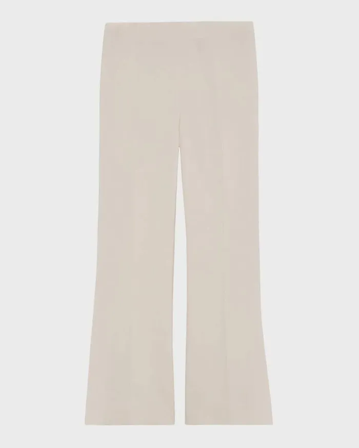 Theory Pants Cropped Kick Pant In Stretch CottonBlend New Sand 8211 Women