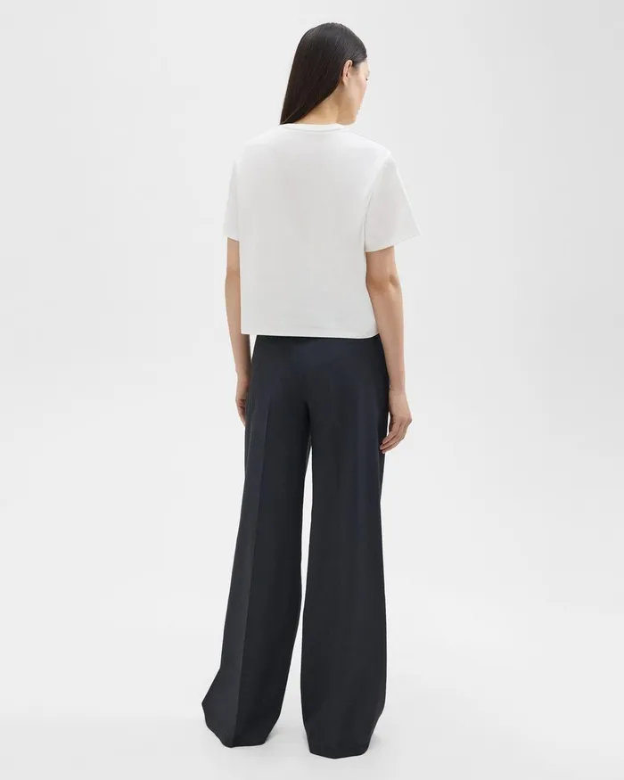 Theory Pants HighWaist WideLeg Pant In Good Linen Concord 8211 Women