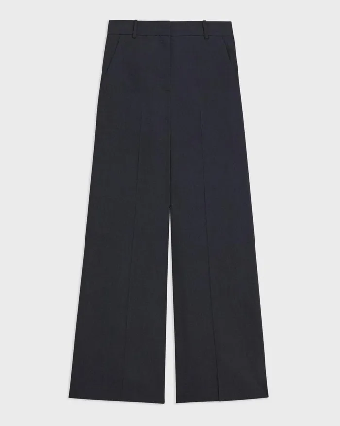 Theory Pants HighWaist WideLeg Pant In Good Linen Concord 8211 Women