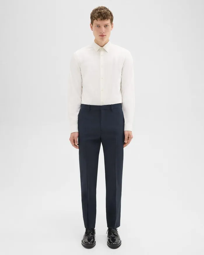 Theory Pants Mayer Pant In Stretch Wool Navy 8211 Men