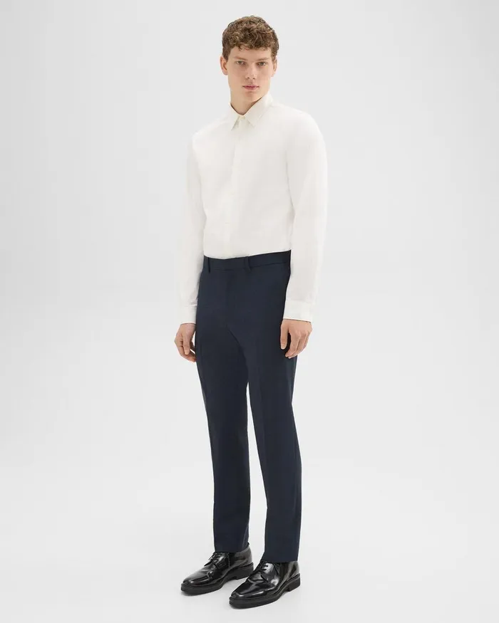 Theory Pants Mayer Pant In Stretch Wool Navy 8211 Men