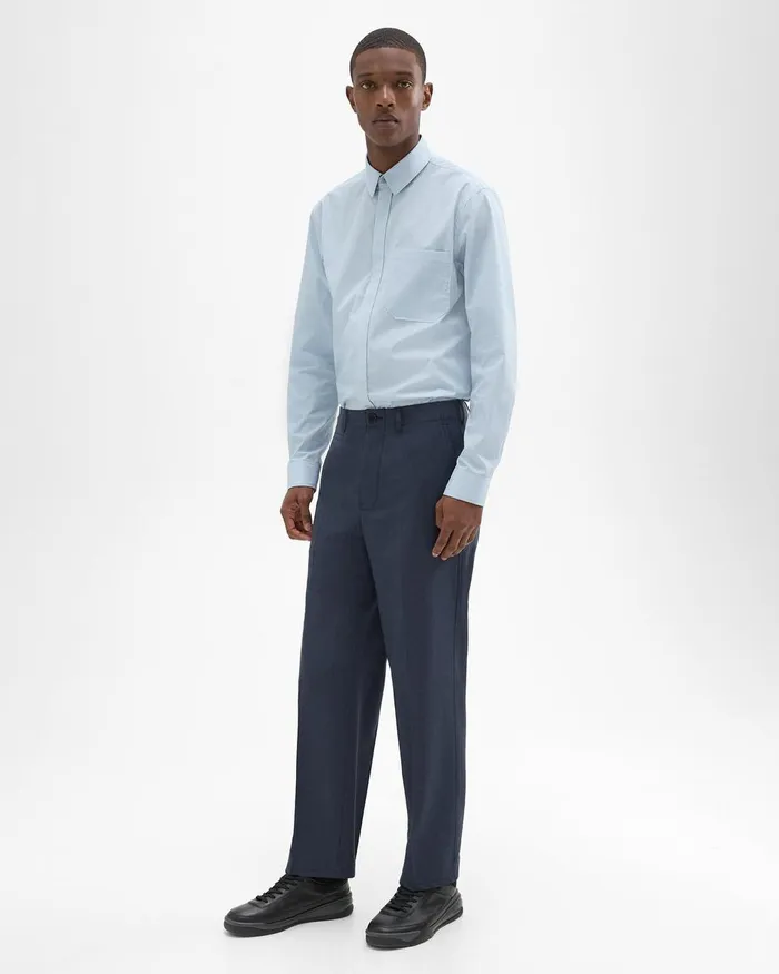 Theory Pants Relaxed Virgin Wool Pant Inkwell 8211 Men