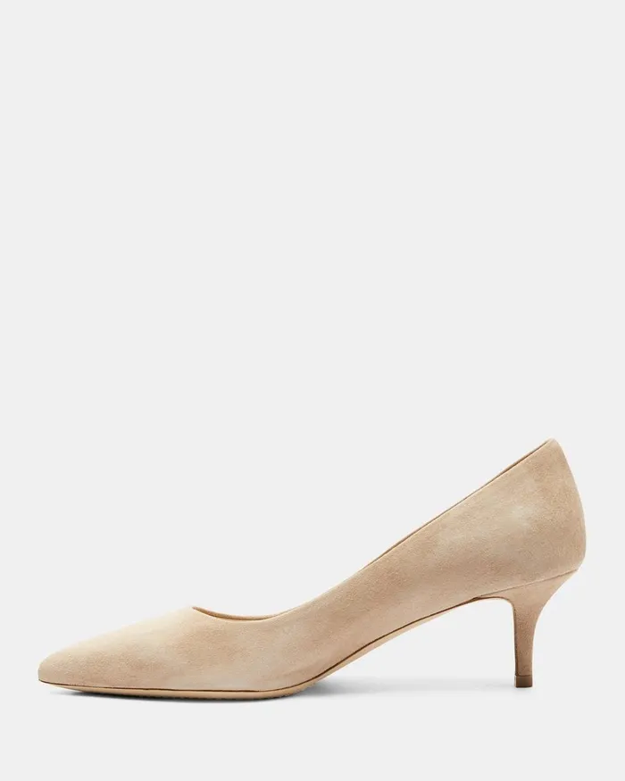Theory Shoes City 55 Pump In Suede Beige Clay 8211 Women