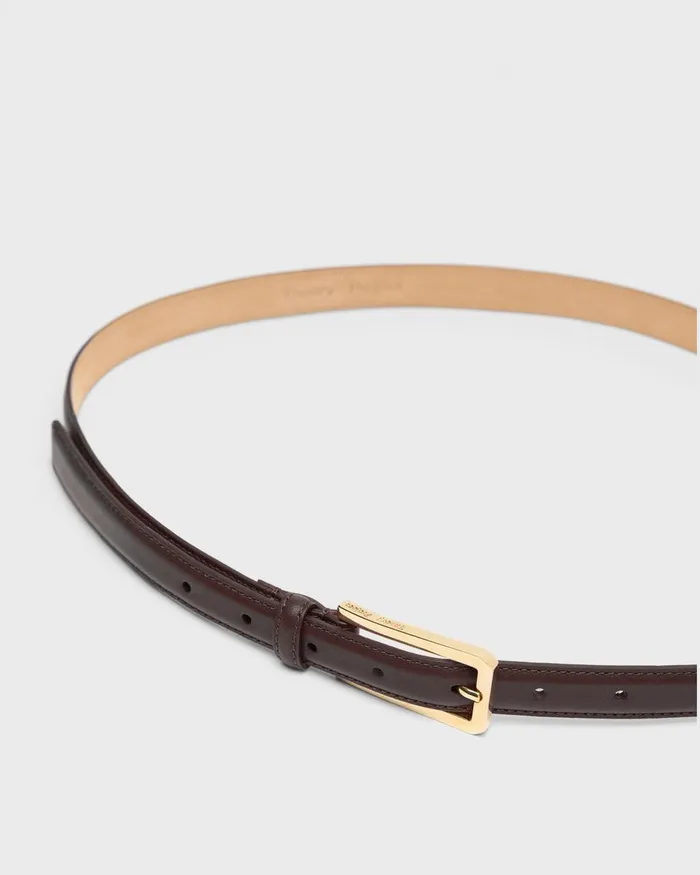 Theory Shoes Leather Belt Bordeaux 8211 Women