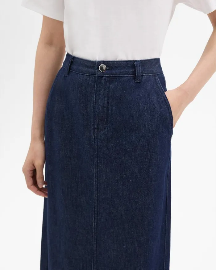 Theory Skirts Maxi Trouser Skirt In Denim Indigo 8211 Women
