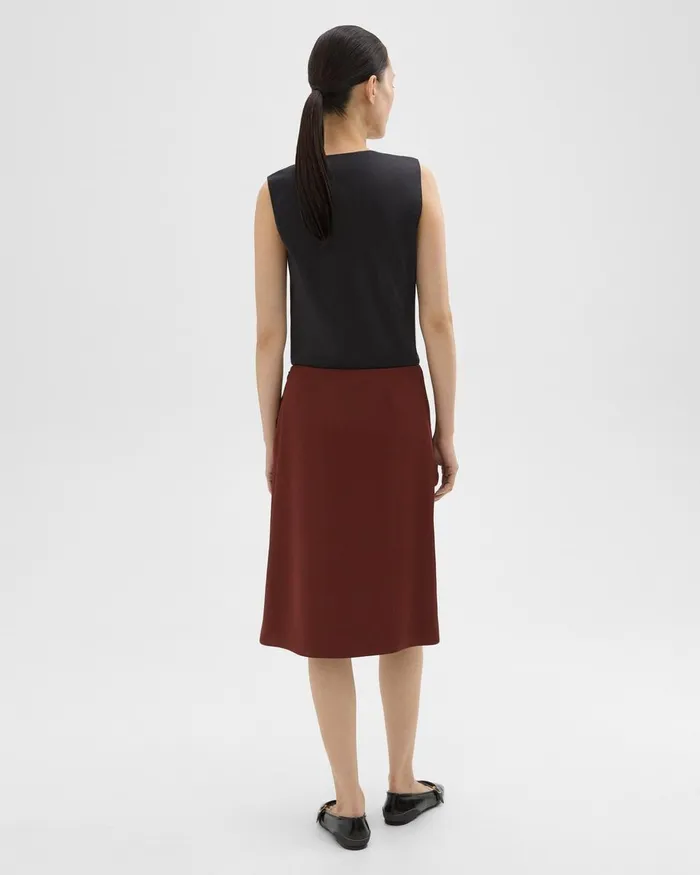 Theory Skirts Twisted Midi Skirt Canyon 8211 Women