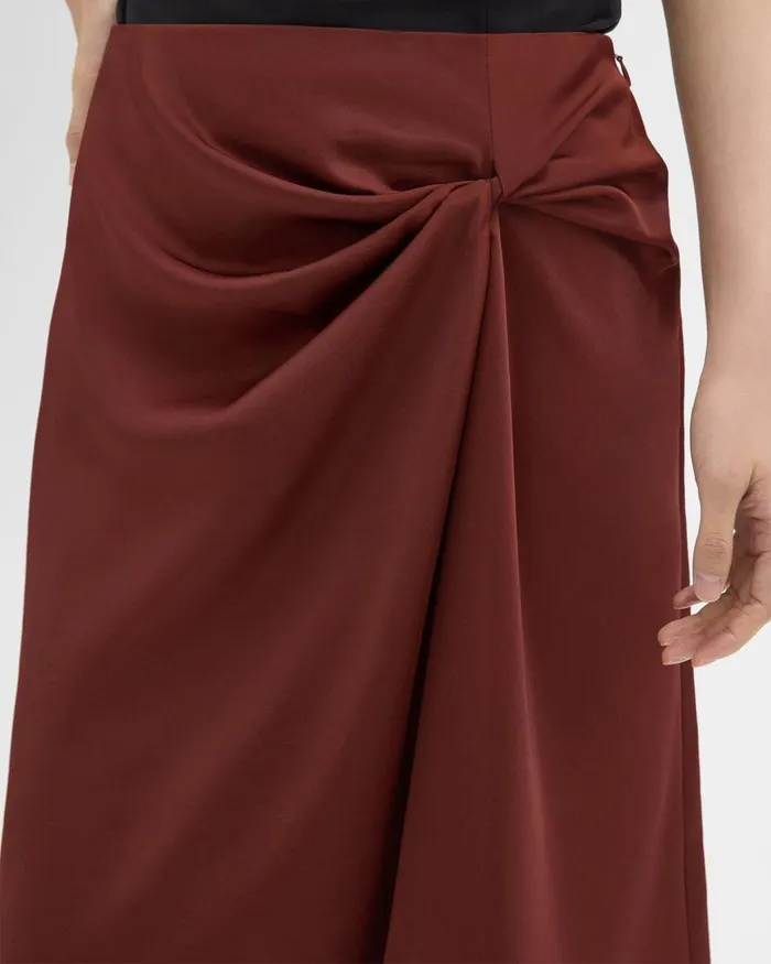 Theory Skirts Twisted Midi Skirt Canyon 8211 Women