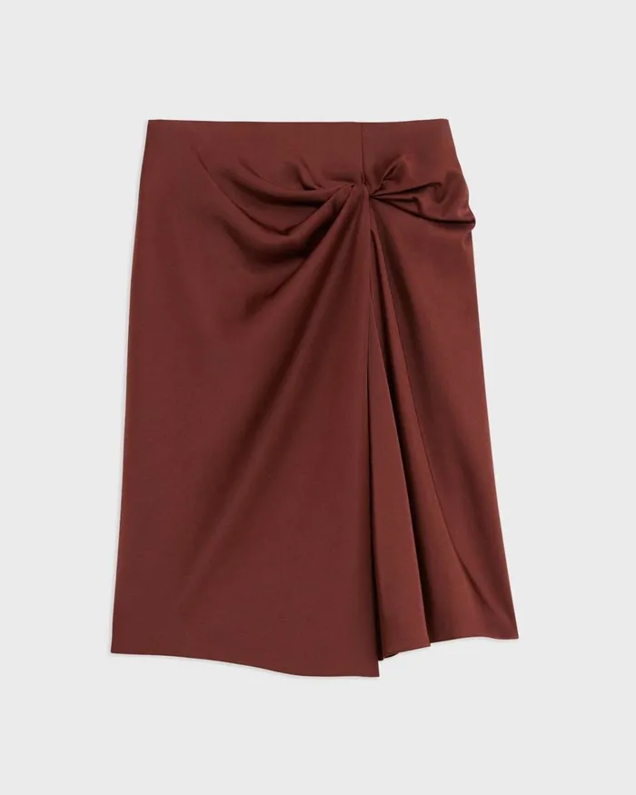 Theory Skirts Twisted Midi Skirt Canyon 8211 Women