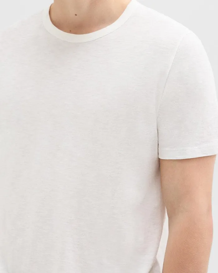 Theory Tshirts Polos Essential Tee In Cosmos Slub Cotton White 8211 Men