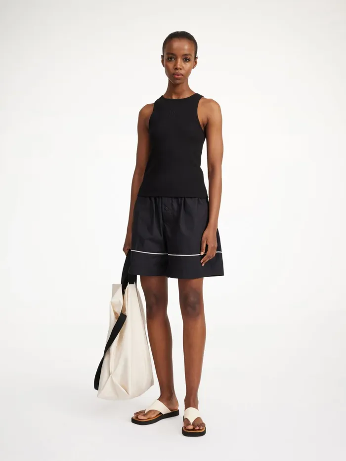 Tops and Blouses Women By Malene Birger Amanias Tank Top Black