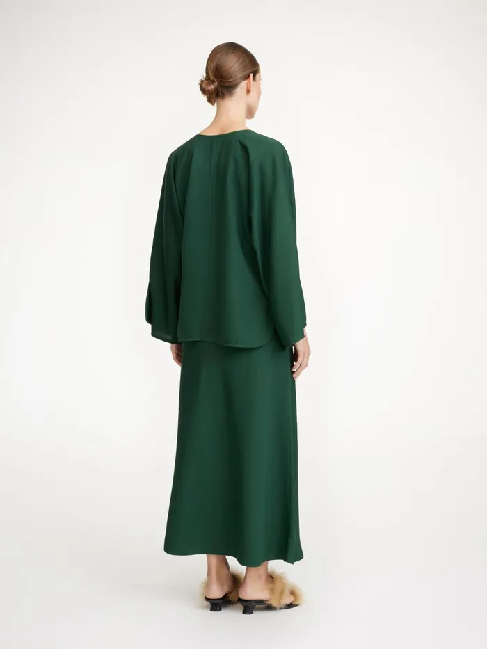 Tops and Blouses Women By Malene Birger Calias TunicStyle Blouse Sycamore