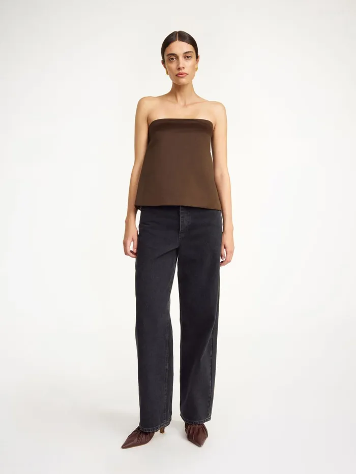 Tops and Blouses Women By Malene Birger Hermie Top Dark Mahogany