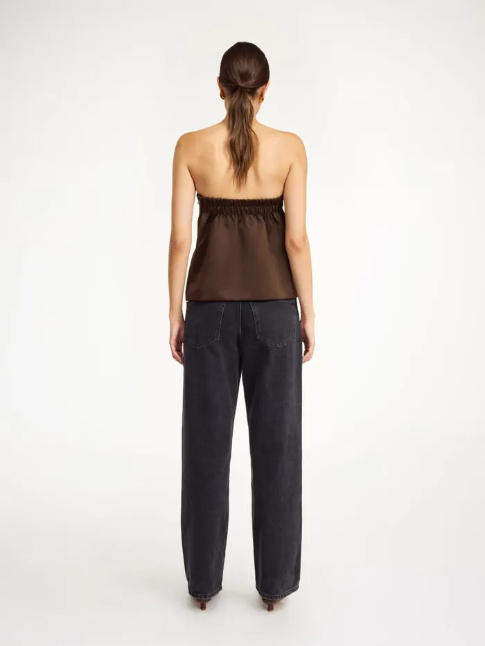 Tops and Blouses Women By Malene Birger Hermie Top Dark Mahogany