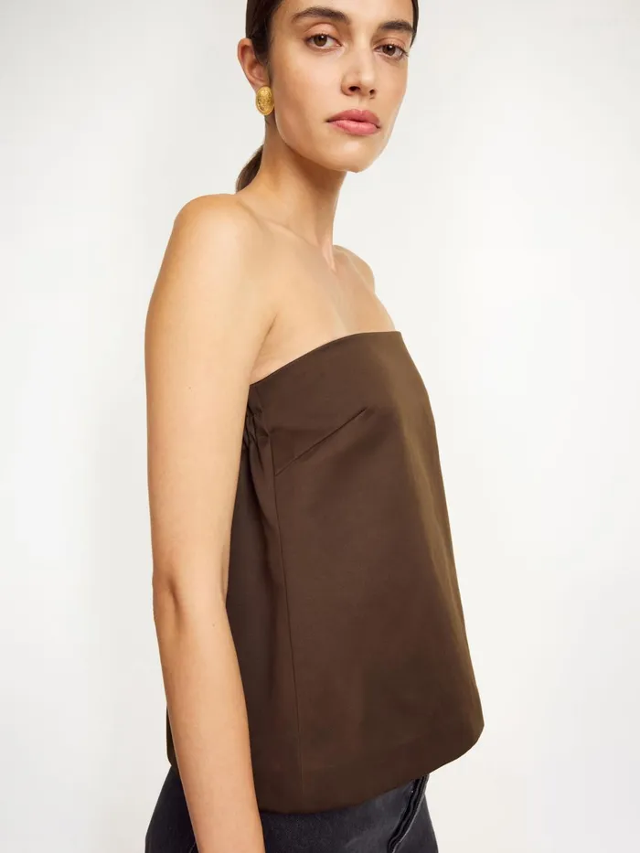 Tops and Blouses Women By Malene Birger Hermie Top Dark Mahogany