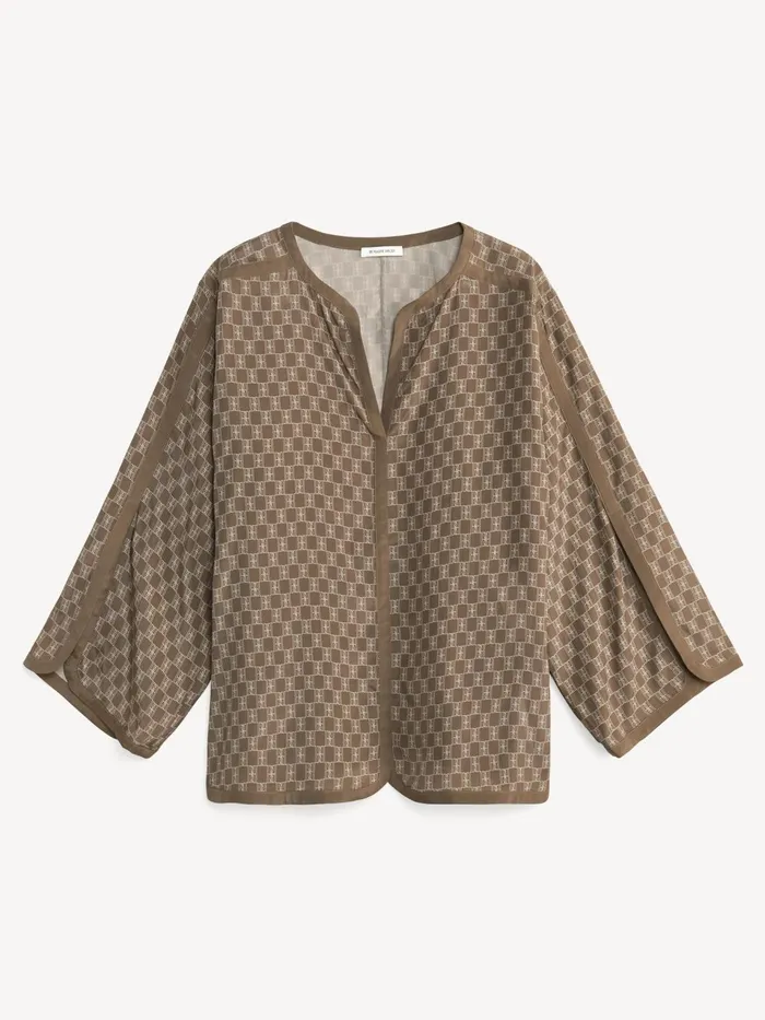 Tops and Blouses Women By Malene Birger Plazzo Blouse Mono Lined 1dj