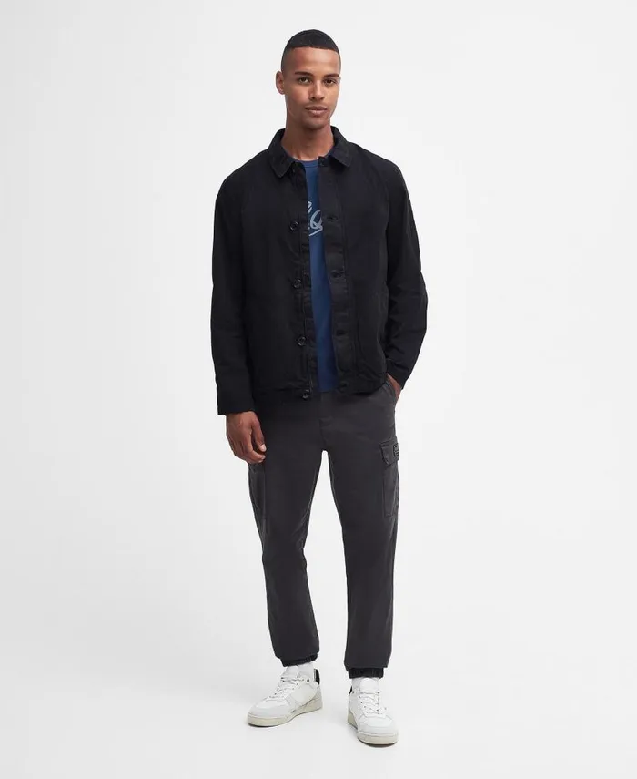 Torbay Deck Casual Jacket Washed Cobalt Men Barbour Casual Jackets