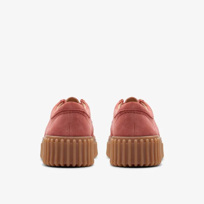 Torhill Bee Dusty Rose Suede Women Clarks Platforms