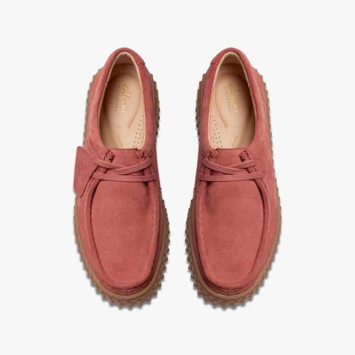 Torhill Bee Dusty Rose Suede Women Clarks Platforms