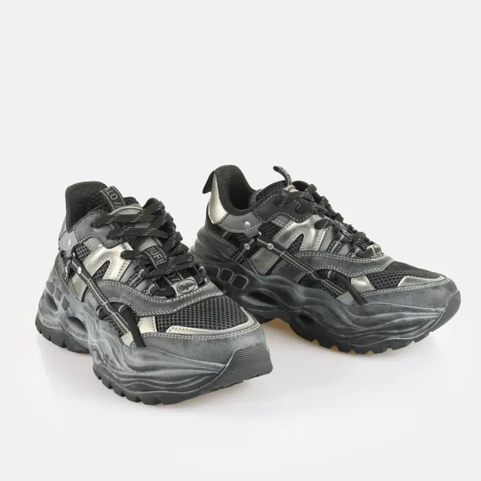 Triplet Hollow Vntg Bs Blacksilver Buffalo Sneakers Triplet Hollow Vntg Bs Blacksilver Buffalo Sneakers