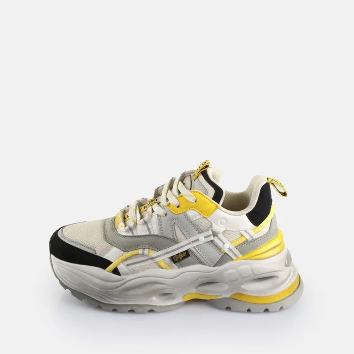 Triplet Hollow Vntg Grey Yellow Buffalo Vegan Shoes