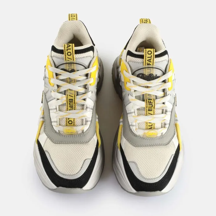 Triplet Hollow Vntg Grey Yellow Buffalo Vegan Shoes