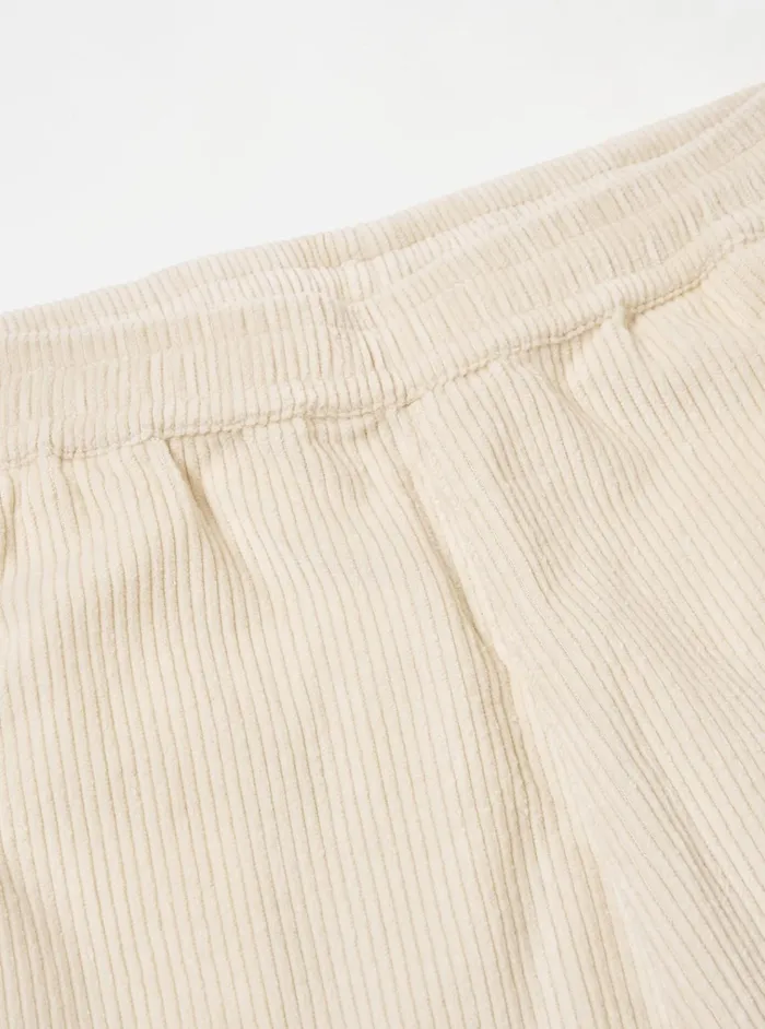 Trousers Men Universal Works Universal Works Braga Pant In Ecru 6 Wale Cord