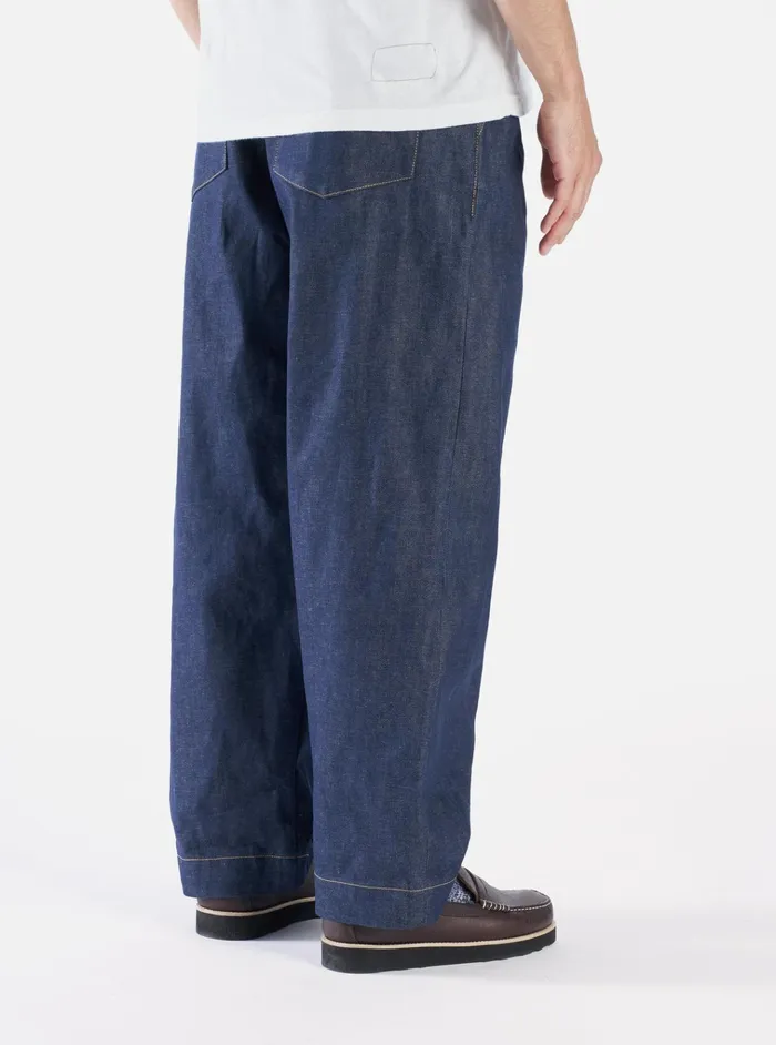 Trousers Men Universal Works Universal Works Duke Pant In Indigo 13oz Selvedge Denim