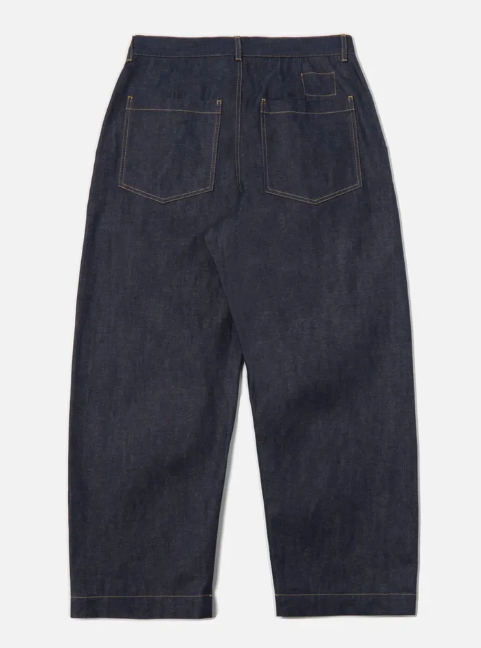 Trousers Men Universal Works Universal Works Duke Pant In Indigo 13oz Selvedge Denim
