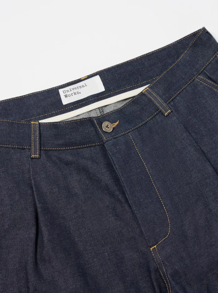 Trousers Men Universal Works Universal Works Duke Pant In Indigo 13oz Selvedge Denim