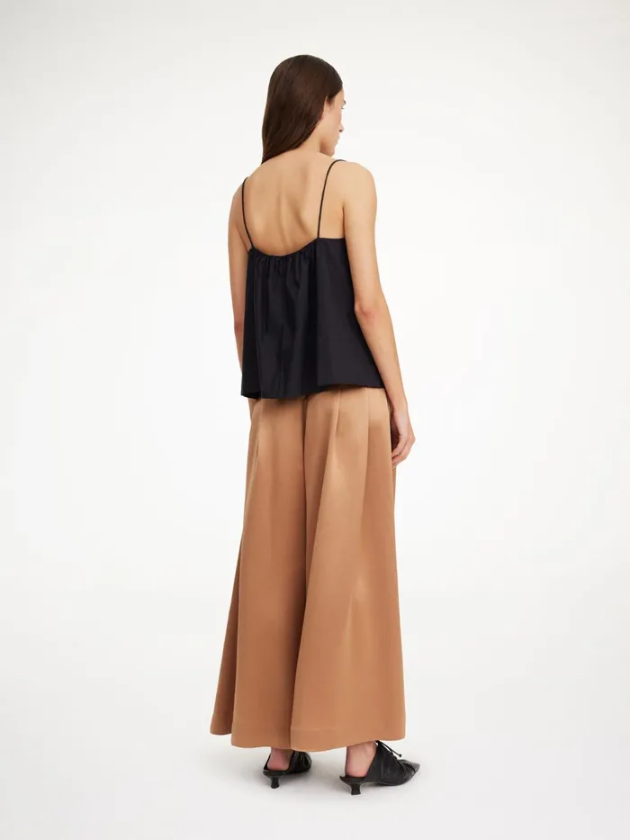 Trousers Women By Malene Birger Dorite WideLeg Trousers Tobacco Brown