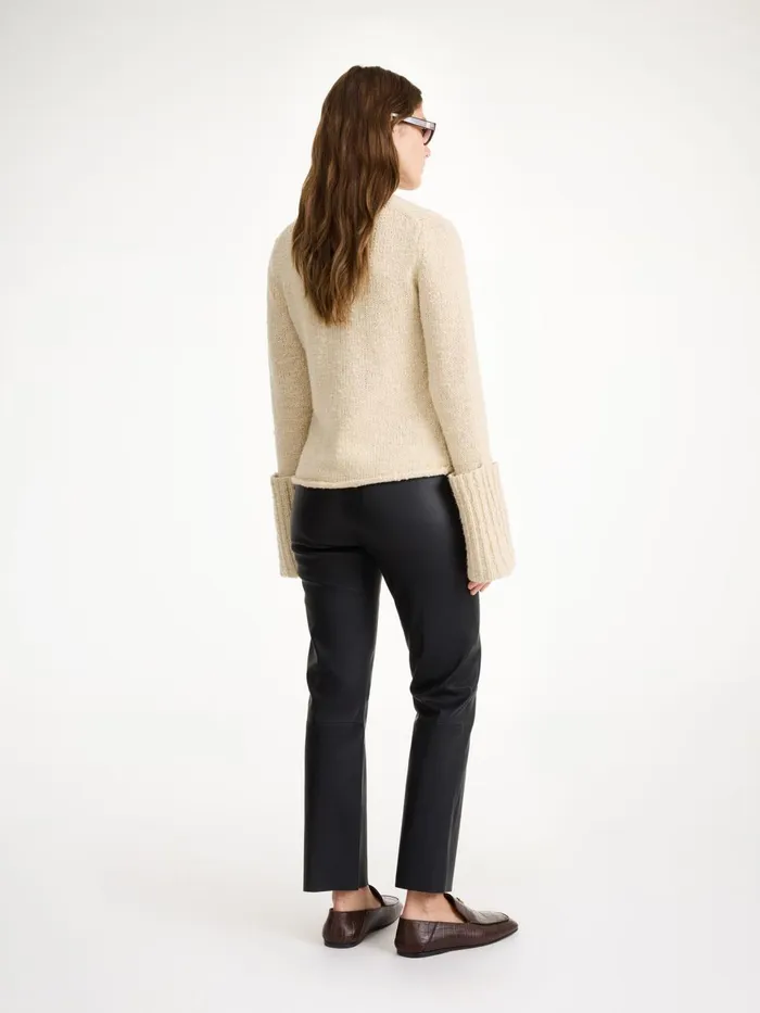 Trousers Women By Malene Birger Florentina Leather Trousers Black