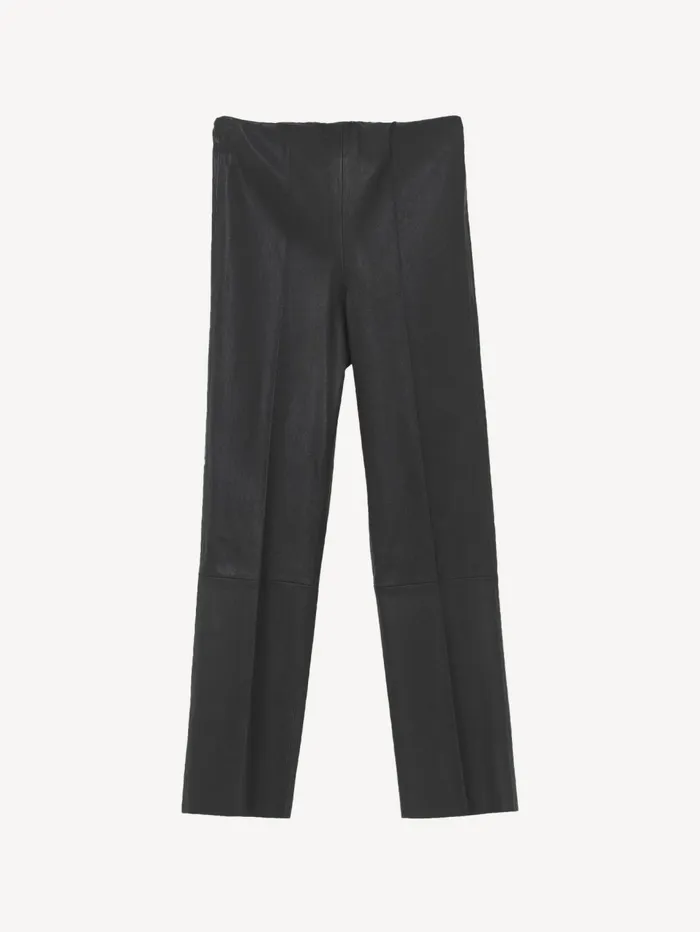 Trousers Women By Malene Birger Florentina Leather Trousers Black