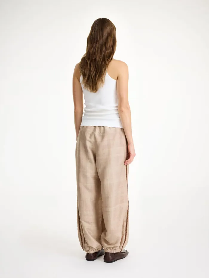 Trousers Women By Malene Birger Lumonas Silk Trousers Nomad