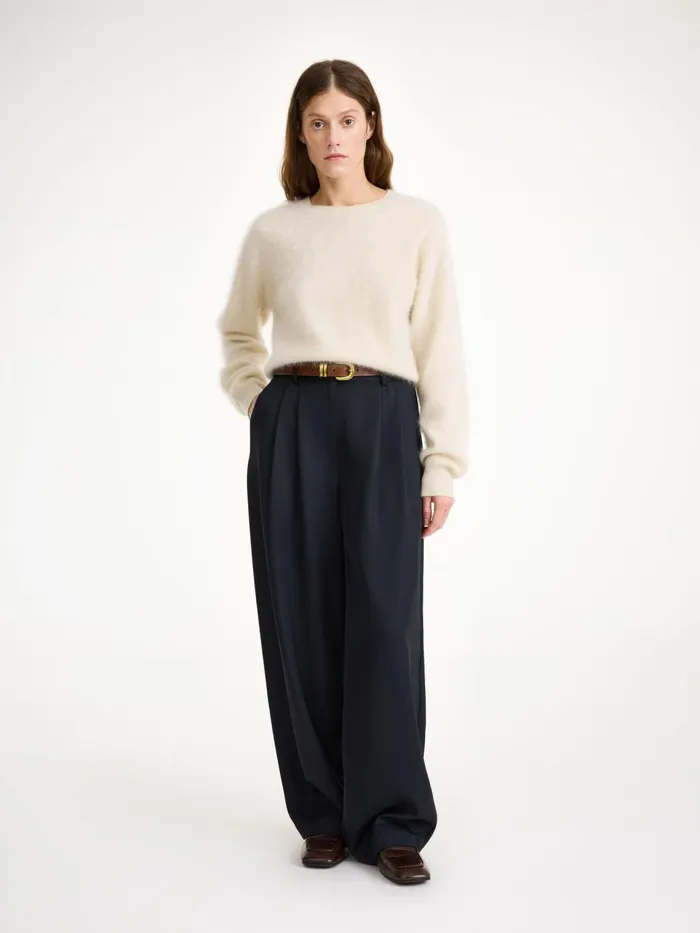 Trousers Women By Malene Birger Piscali MidWaist Trousers Black