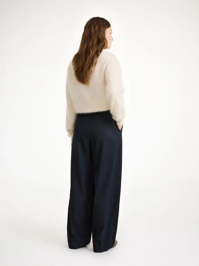 Trousers Women By Malene Birger Piscali MidWaist Trousers Black