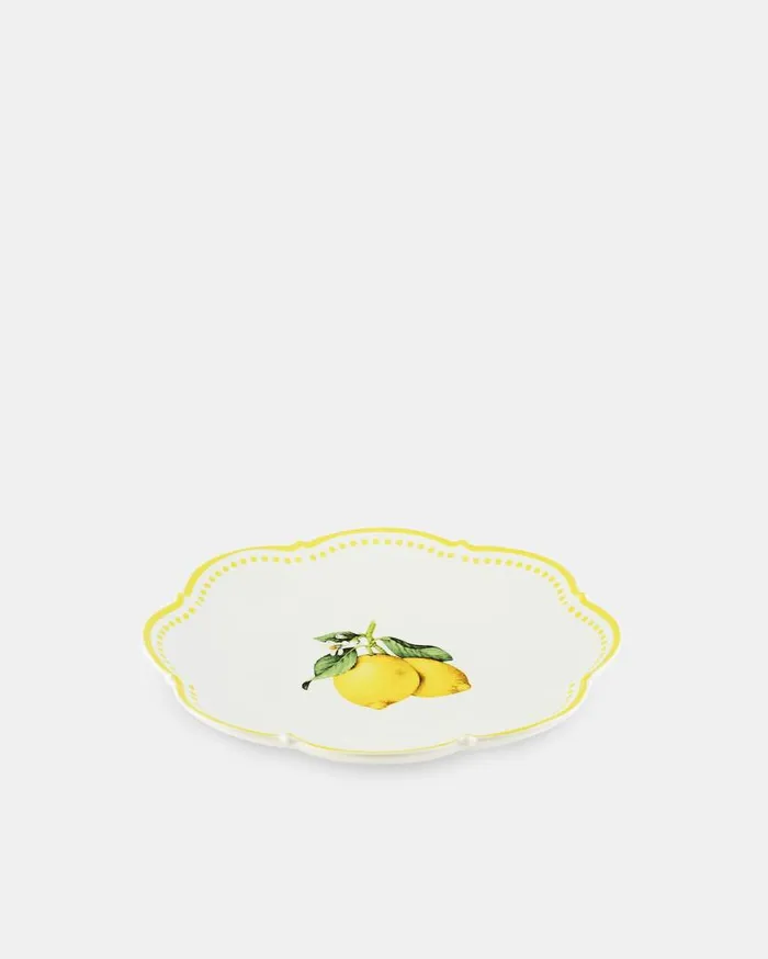 Tutti Frutti Dessert Plate Yellow Women Aquazzura Dinnerware