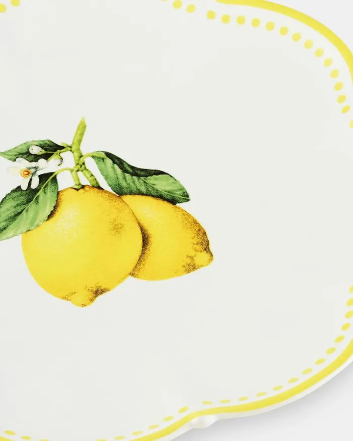 Tutti Frutti Dessert Plate Yellow Women Aquazzura Dinnerware Tutti Frutti Dessert Plate Yellow Women Aquazzura Dinnerware