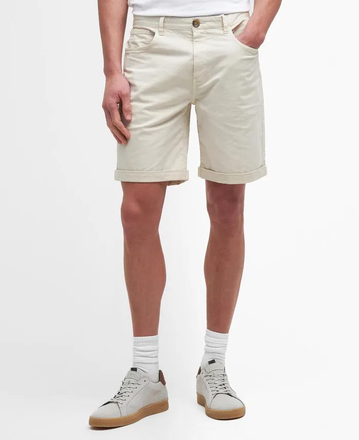 Twill Shorts Rainy Day Men Barbour Trousers and Shorts