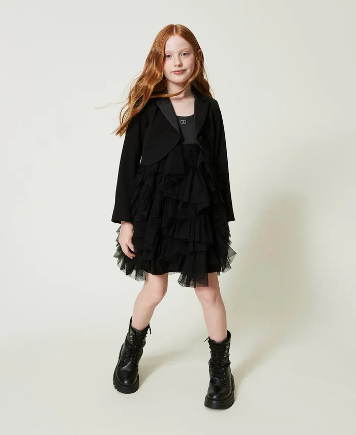 Twinset Flannel Spencer Jacket Black Girl Jackets And Outerwear