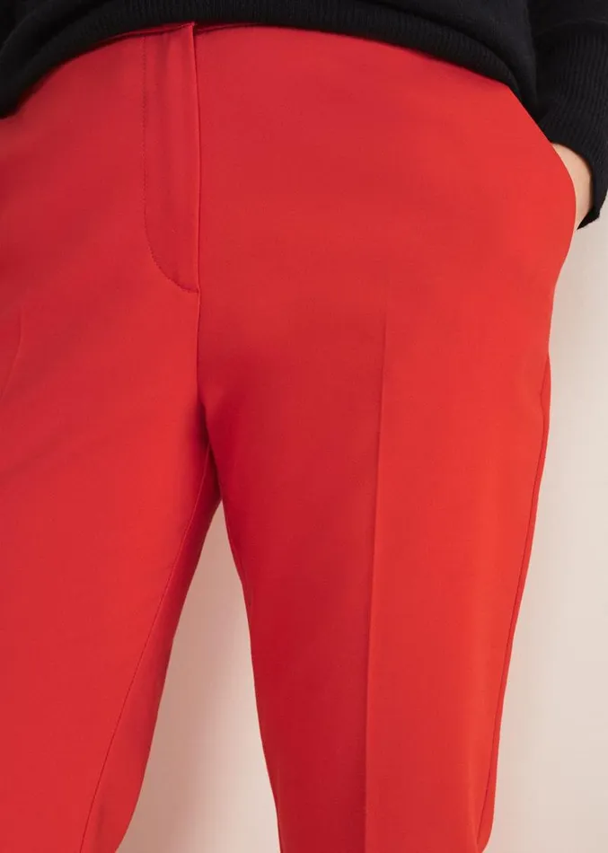 Ulrica Straight Leg Trousers Red Women Phase Eight Trousers