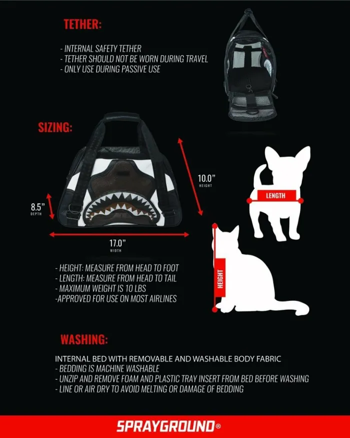 VVIP PET CARRIER Bags SPRAYGROUND